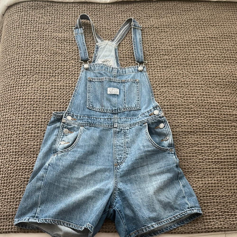 Levi's Classic Blue Denim Overalls